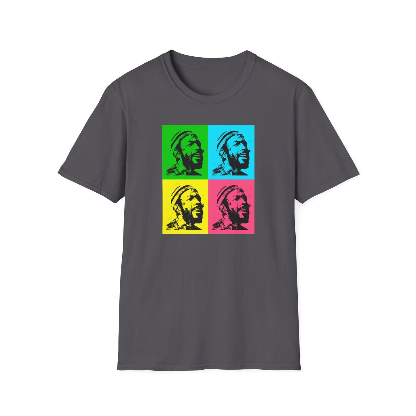 Marvin Gaye Abstract Paintings Andy Warhol Style Pop Art Unisex Soft style T-Shirt