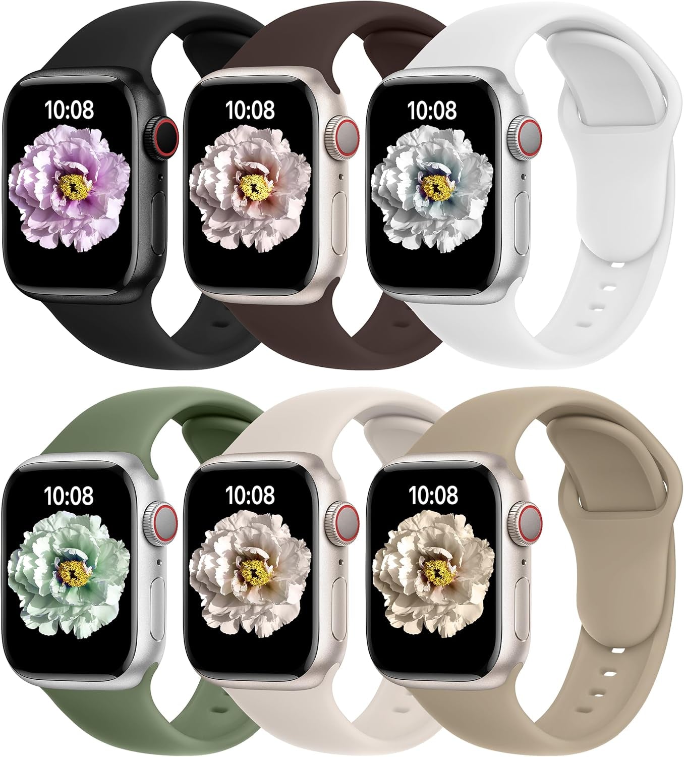 C6 Sport Band for Apple Watch Bands Women Ultra 2 49Mm, Series 10 46Mm, 9 8 7 45Mm 41Mm, SE 6 5 4 44Mm 40Mm, 3 2 1 42Mm 38Mm Men Iwatch, Strap Silicone
