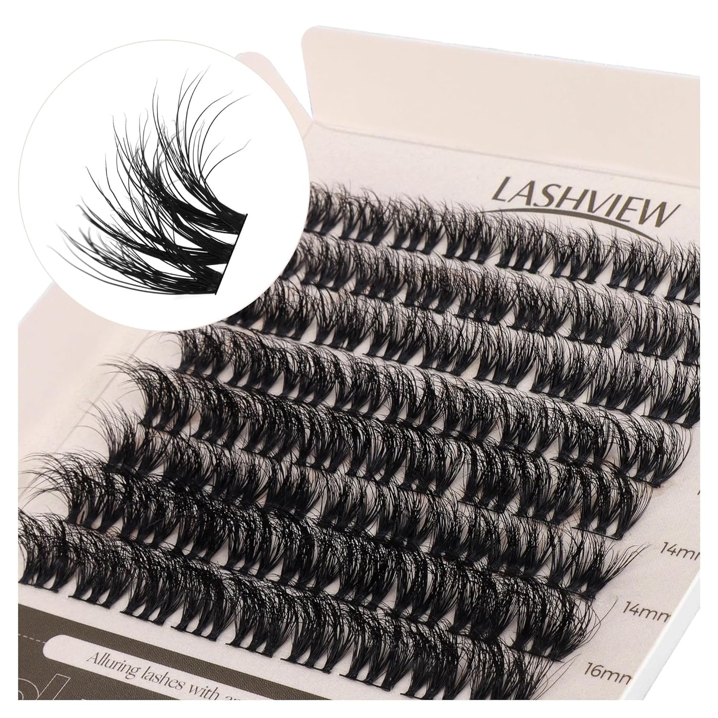 Cluster Lashes Wispy Cluster Eyelash Extensions 3D DIY Lash Clusters 10-16Mm Multilayered Eyelash Clusters, Reusable Fluffy Individual Lashes Cluster(Ml 11)