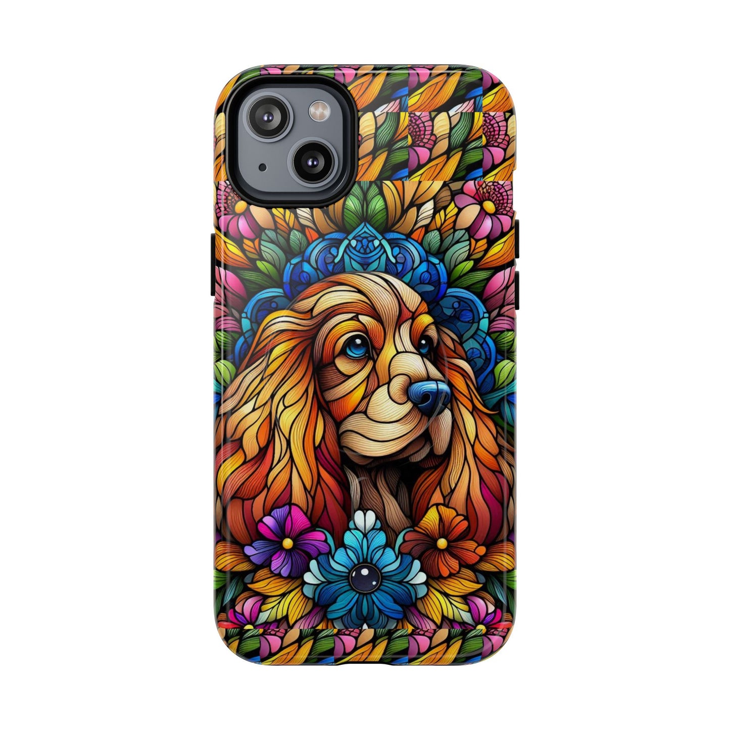 Dog Stained Glass Magnetic Cases