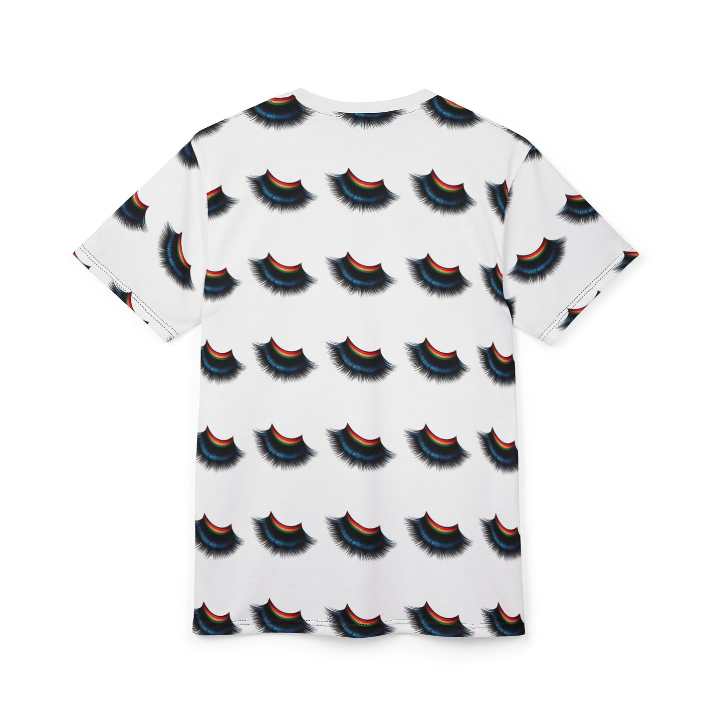 Lash Print Unisex Cut & Sew Tee - Trendy Graphic Tee for GUCCI Inspired Lash Lovers