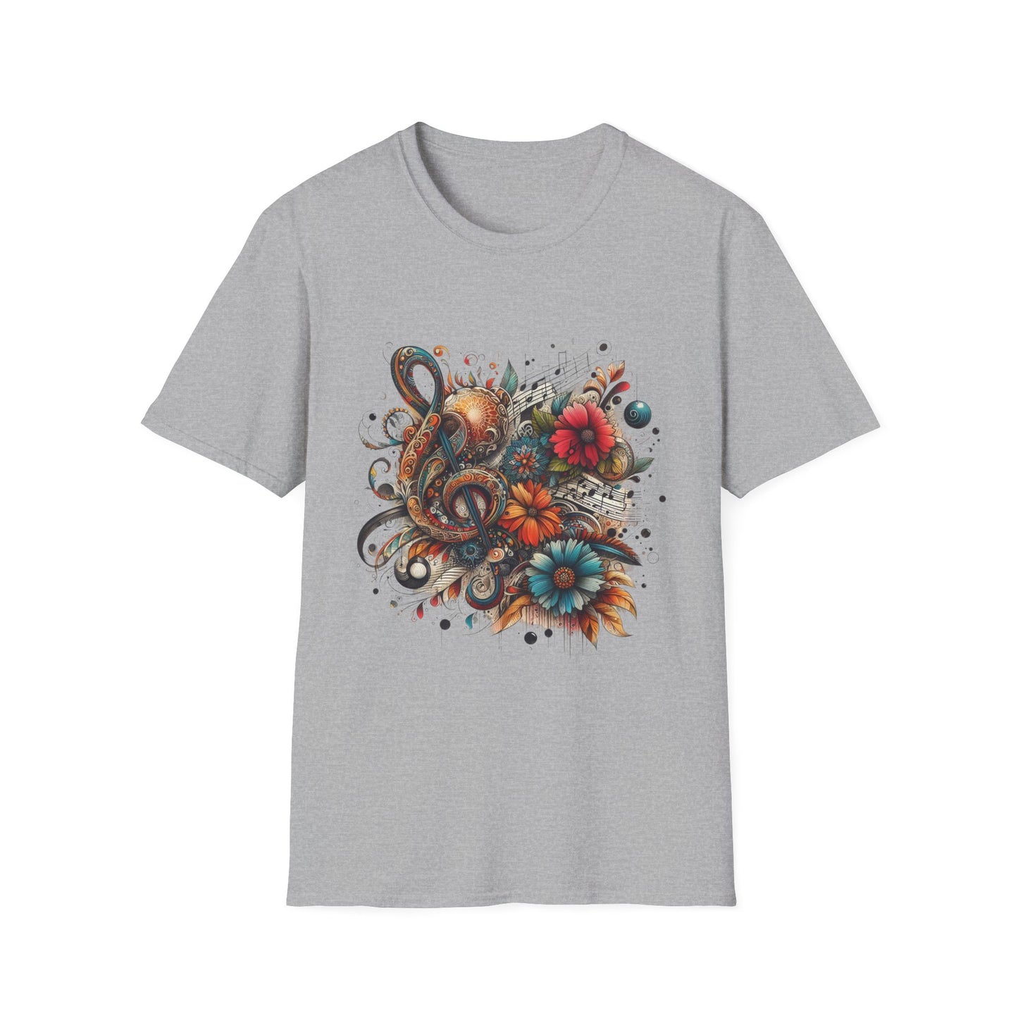 Angie Stone inspired Colorful Artistic Floral Unisex T-Shirt - Graphic Tee for Art Lovers
