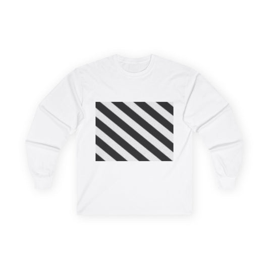 Minimalist Striped Off White Inspired Long Sleeve Tee - Unisex Ultra Cotton