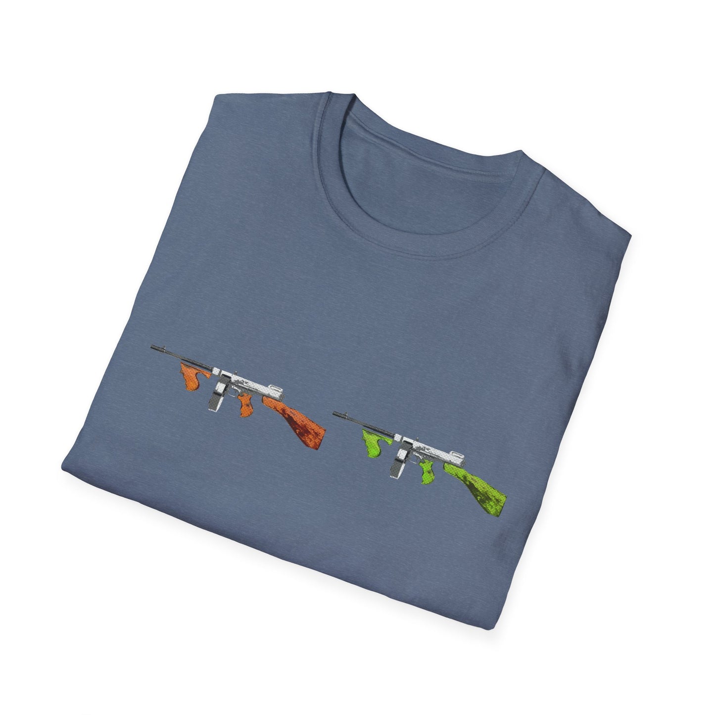 Thompson submachine gun TOMMY GUN M1928  POP ART Unisex Softstyle T-Shirt