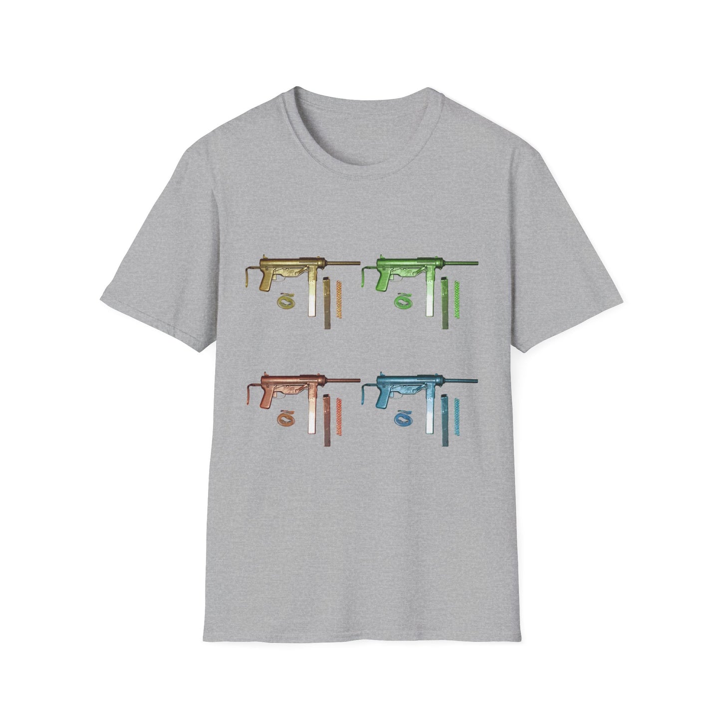 Grease Gun M3 submachine gun POP ART Unisex Softstyle T-Shirt