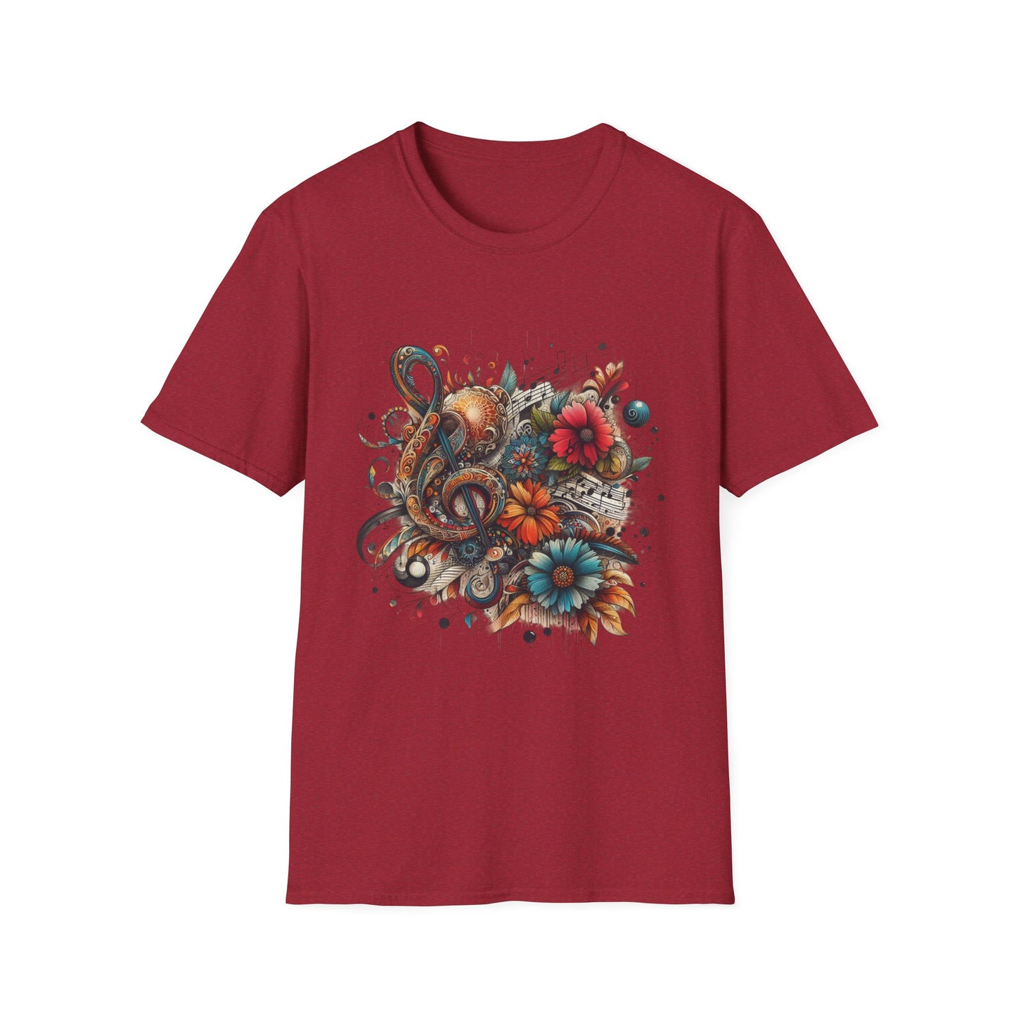 Angie Stone inspired Colorful Artistic Floral Unisex T-Shirt - Graphic Tee for Art Lovers