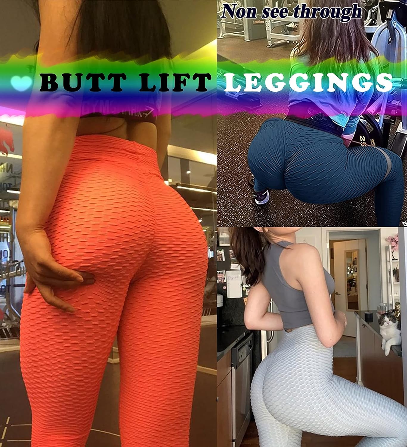 Workout Leggings for Women High Waist Yoga Pants Running Butt Lift Tights Slimming Booty Leggings