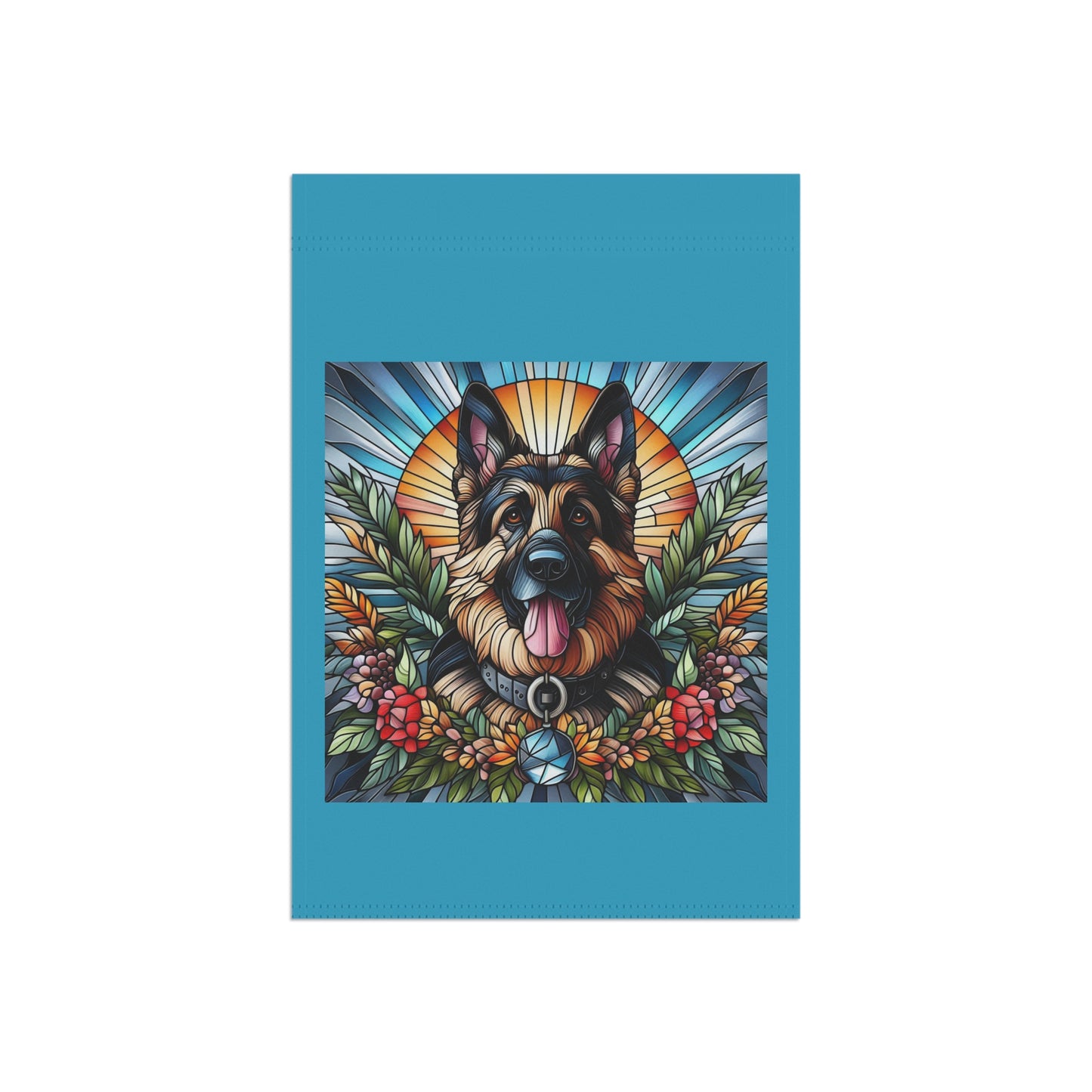 Dog Lover's Garden Flag - Vibrant German Shepherd Design