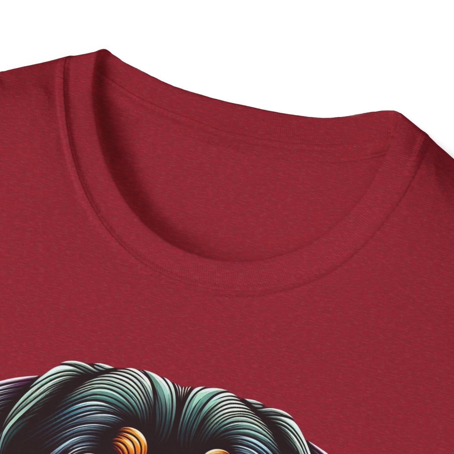 Rottweiler Animal Stained Glass Design Unisex Softstyle T-Shirt