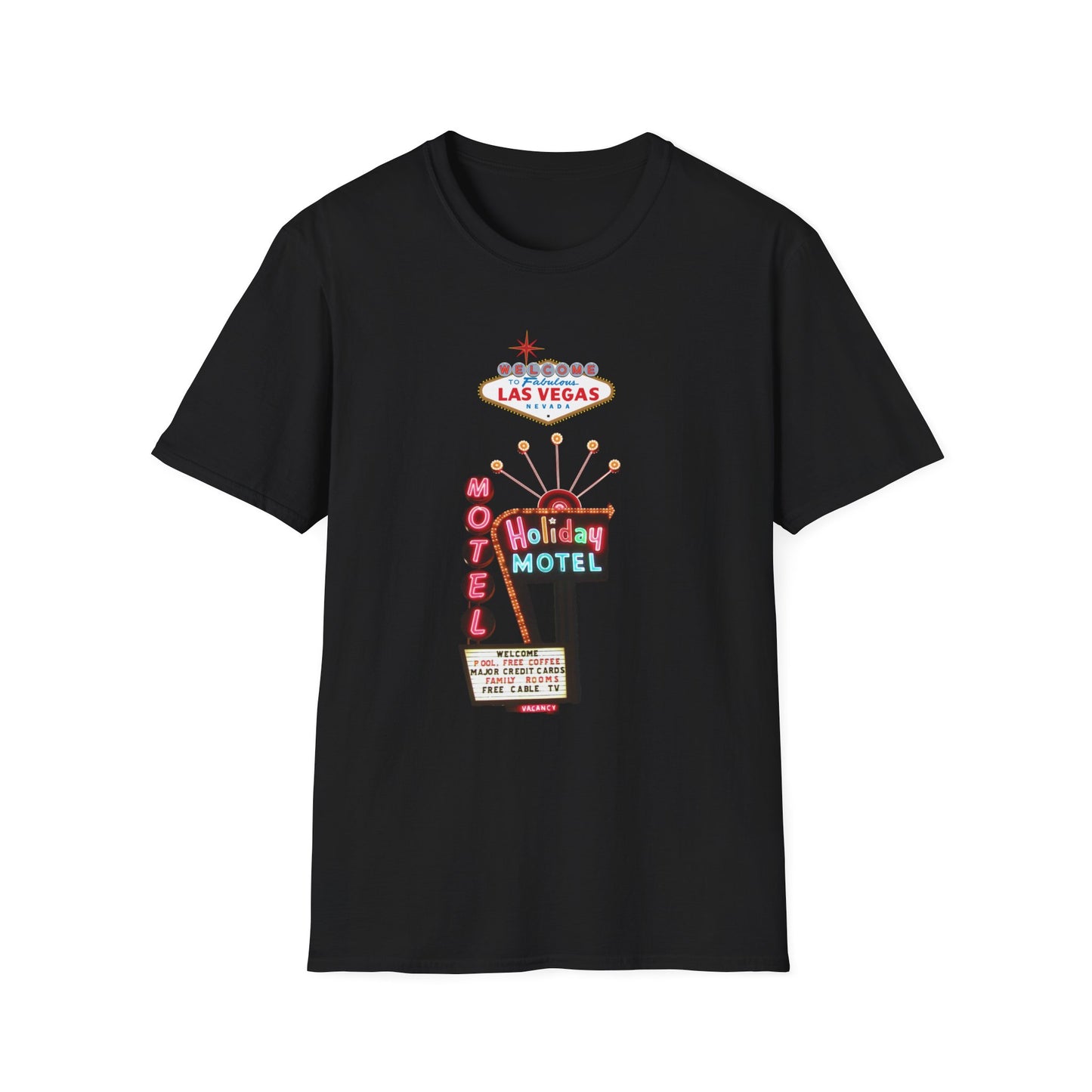 RETRO LAS VEGAS HOLIDAY HOTEL Unisex Softstyle T-Shirt