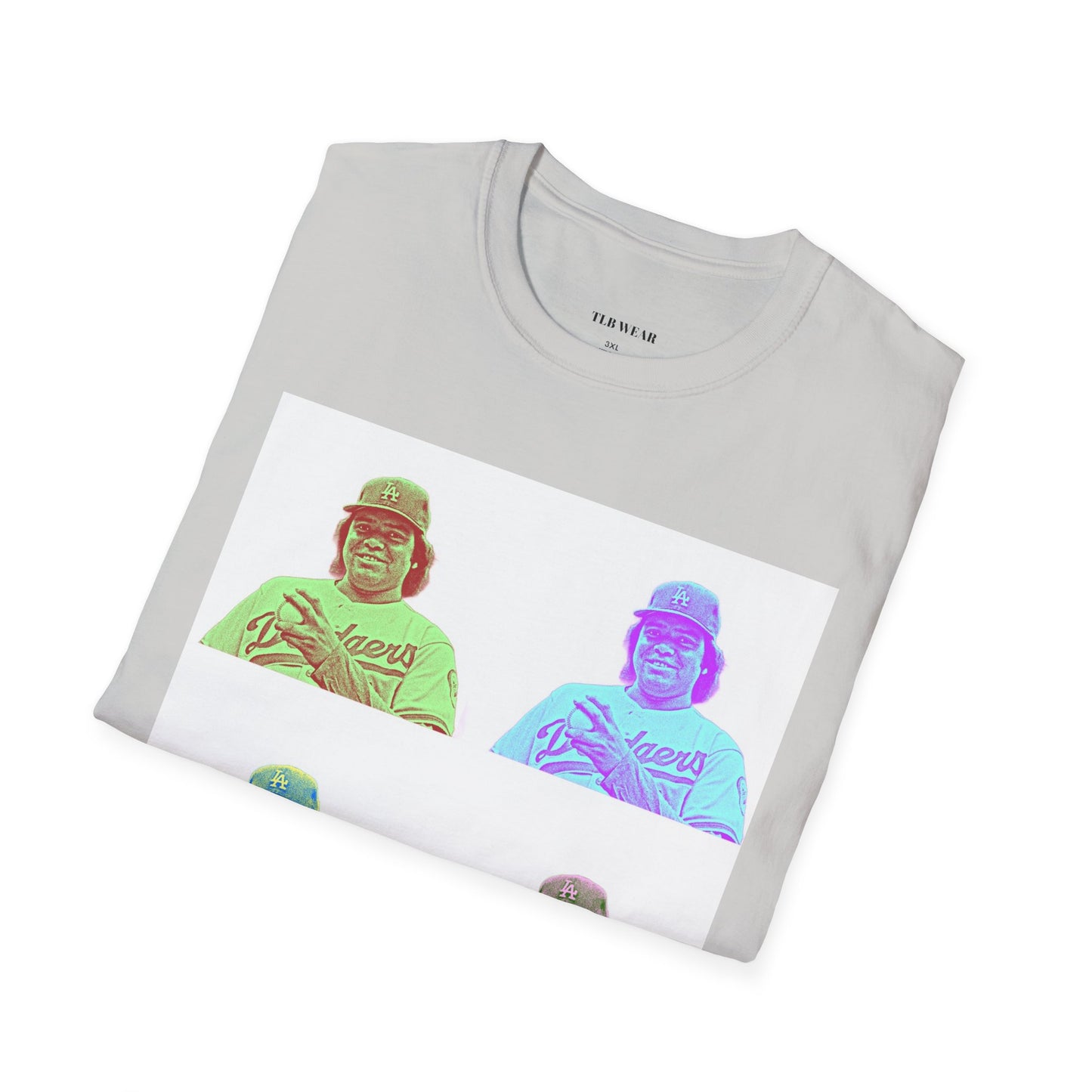 Fernando Valenzuela Dodgers Andy Warhol Style Pop Art Unisex Softstyle T-Shirt