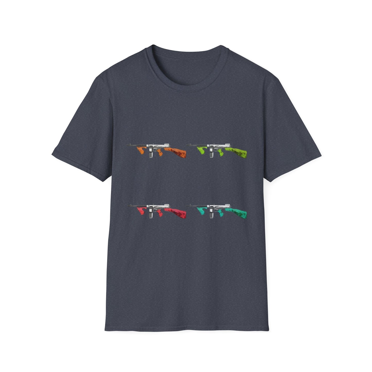 Thompson submachine gun TOMMY GUN M1928  POP ART Unisex Softstyle T-Shirt