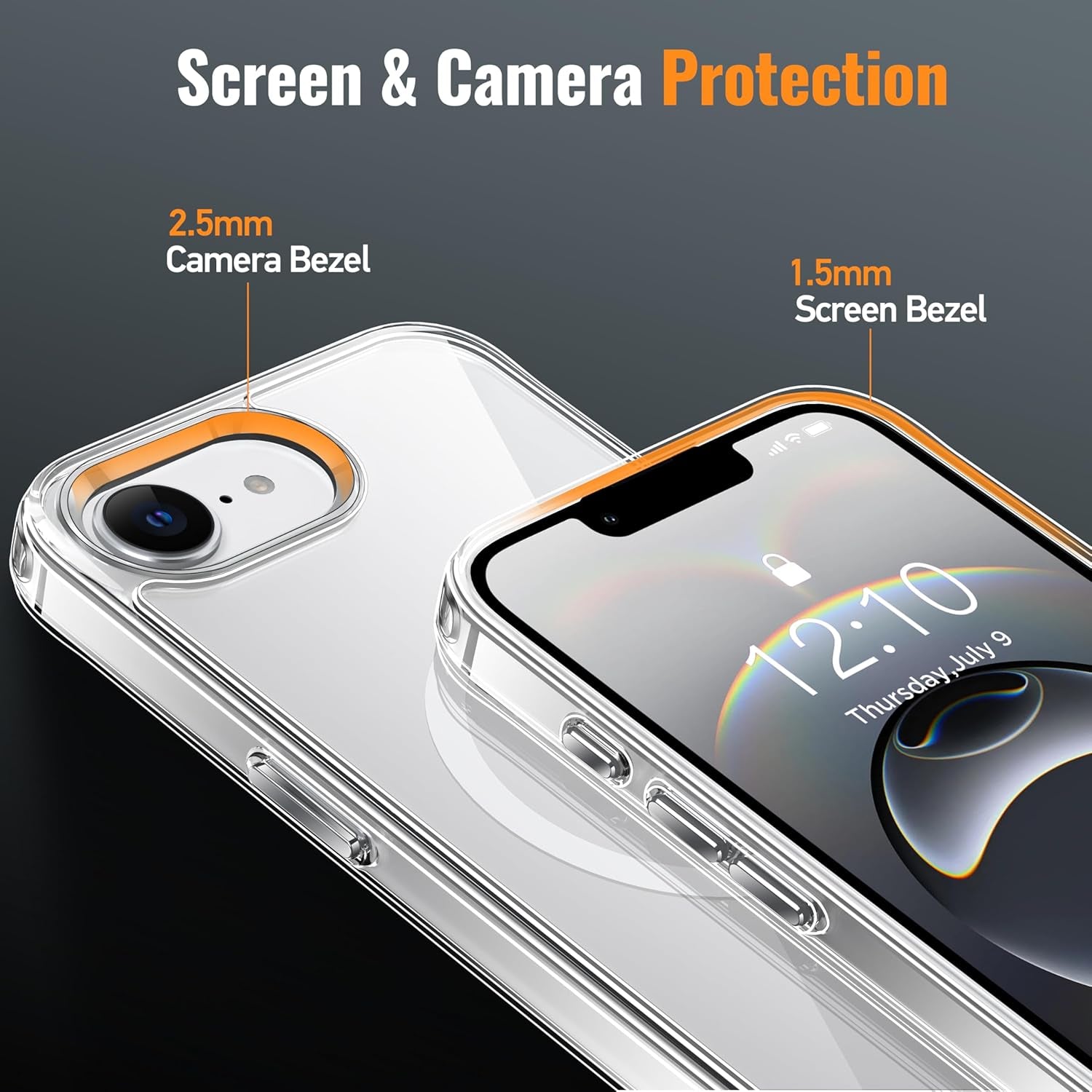 Magnetic for Iphone 16E Case 2025 [Anti-Yellowing] [12FT Military Drop Protection] [Fit for Magnetic Accessories] Sleek Anti-Scratch Case for Iphone 16E, 6.1-Inch, Clear