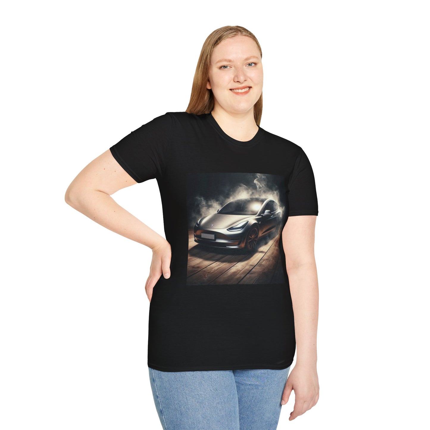 Smoked Out Tesla Model Unisex T-Shirt