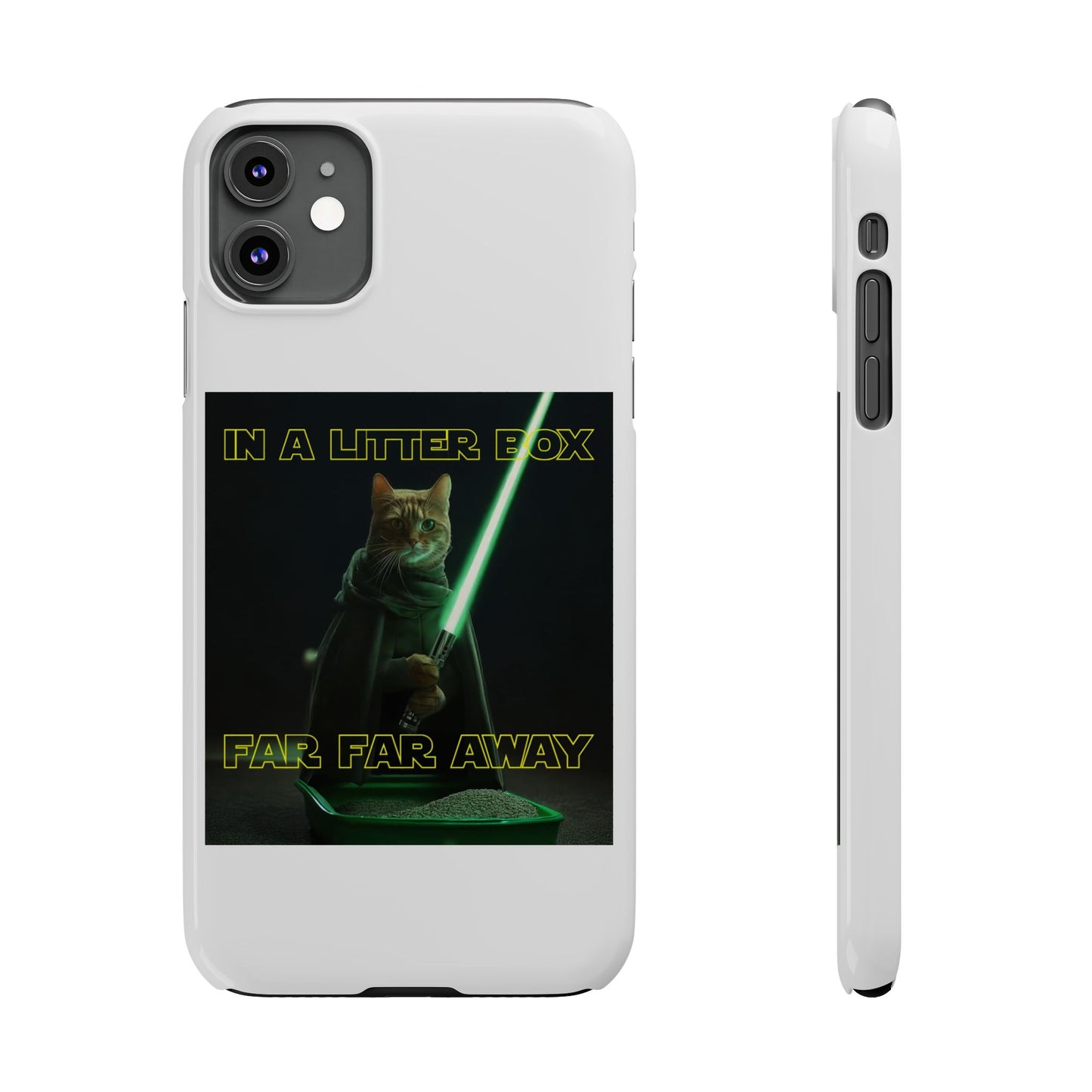 STAR WARS CAT IN A LITTER BOX FAR FAR AWAY  Slim Phone Cases