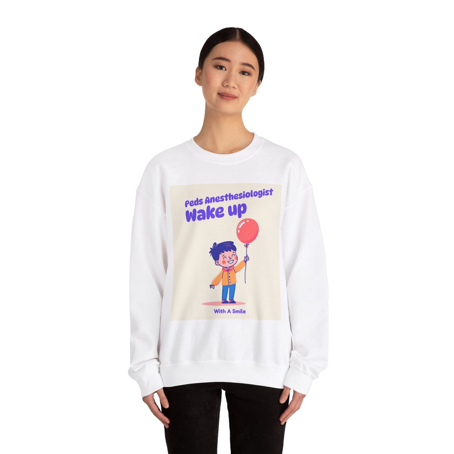 Pediatrics Peds Anesthesiologist Crewneck Sweatshirt