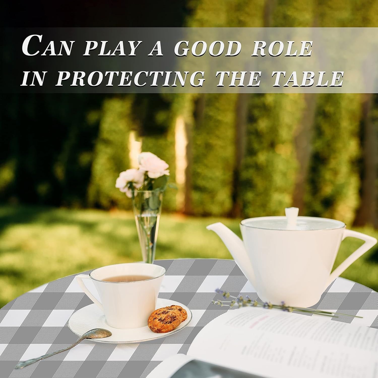 Plastic Tablecloths for Rectangle Tables 3 Pack 54" X 108" Party Table Cloths Disposable for 6 to 8 Foot Tables Indoor or Outdoor Parties Birthdays Weddings Christmas Anniversary Buffet Table