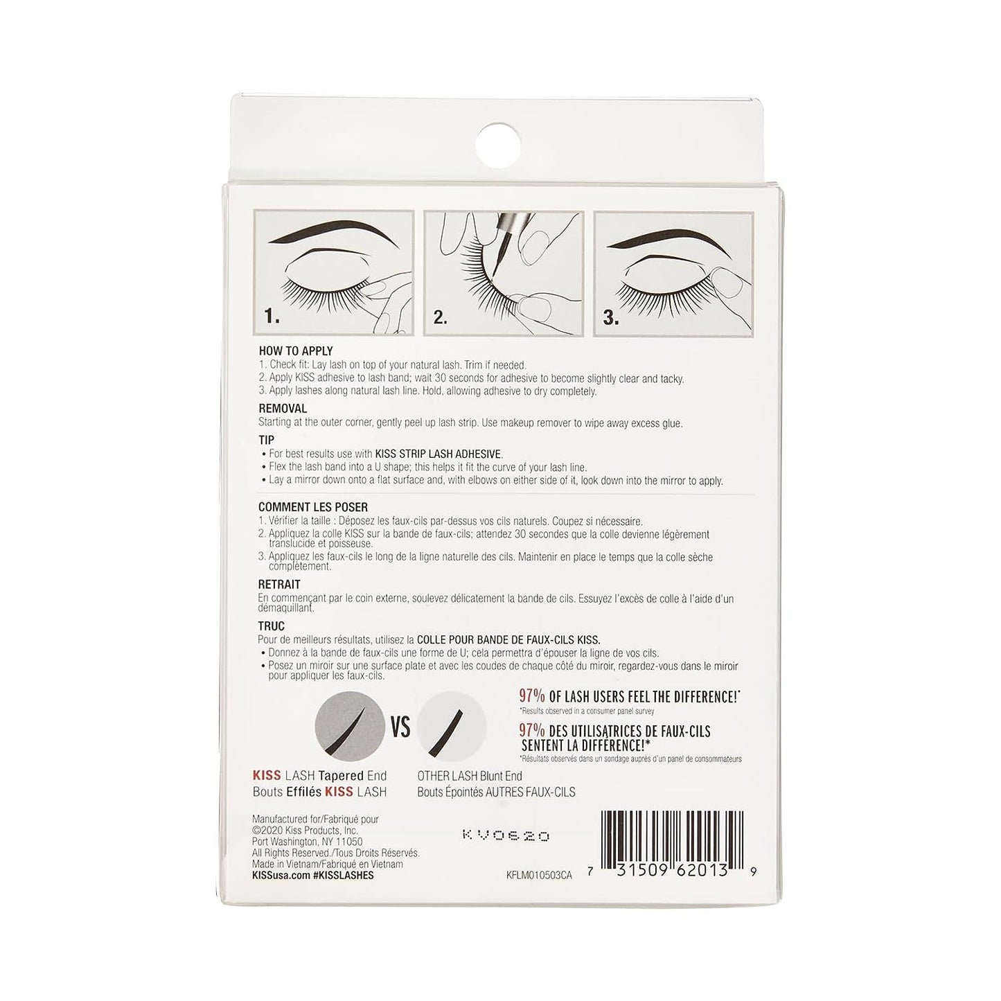 Looks so Natural, False Eyelashes, 'Shy', 12 Mm, Includes 5 Pairs of Lashes, Contact Lens Friendly, Easy to Apply, Reusable Strip Lashes, Glue On