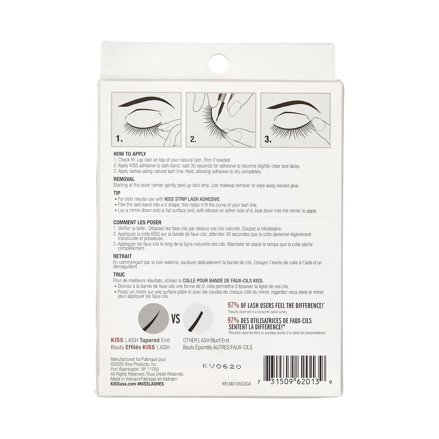 Looks so Natural, False Eyelashes, 'Shy', 12 Mm, Includes 5 Pairs of Lashes, Contact Lens Friendly, Easy to Apply, Reusable Strip Lashes, Glue On