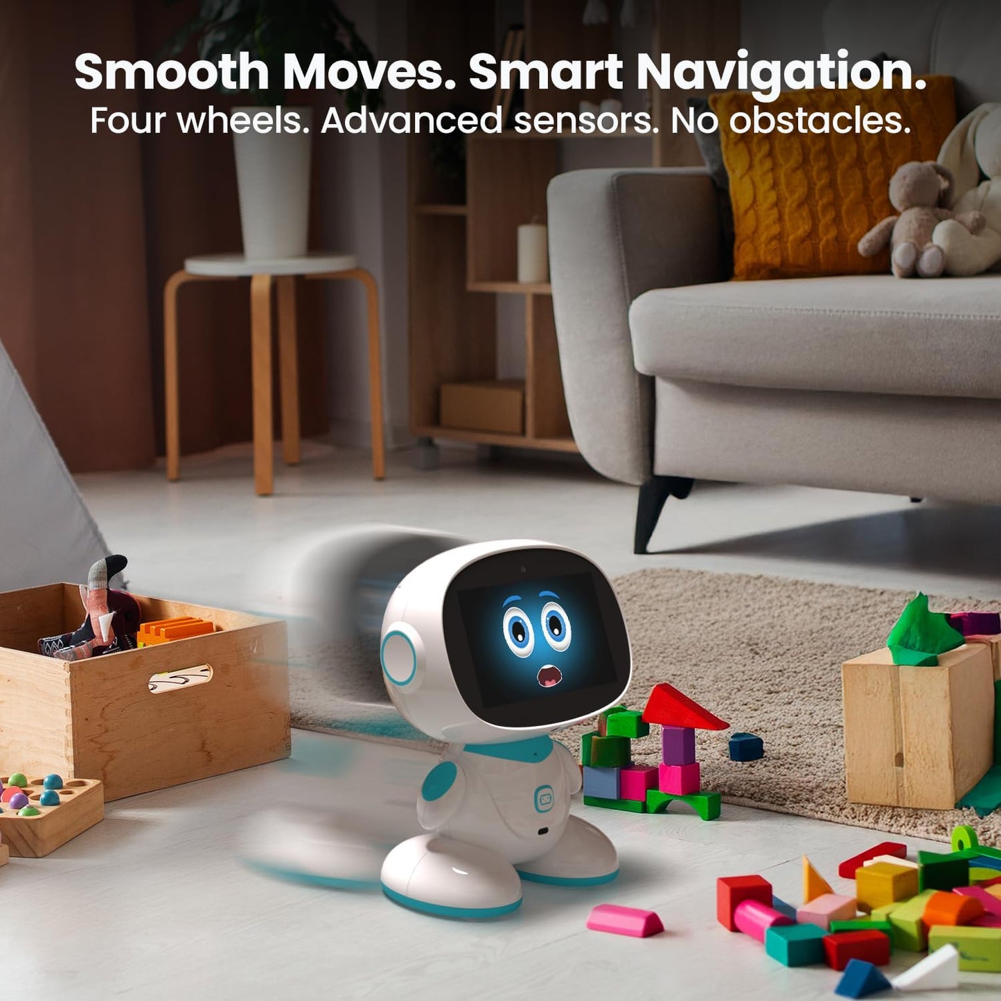 2: Ai-Powered Smart Robot for Kids | STEM Learning & Educational Robot | Interactive, Voice-Activated Robot with Learning Apps & Fun Games for Boys & Girls Aged 5-12 | Sky Blue