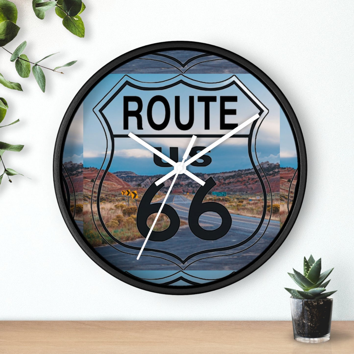 US ROUTE 66 HIGHWAY Wall Clock