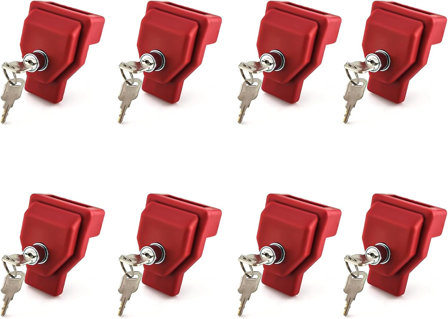 NAKAKEKO Plastic, Glad Hand Lock, Keyed Alike Pair (12-Pack) for Tractor Trailer Trucks - Semi Trailer Lock TRUCK DRIVER