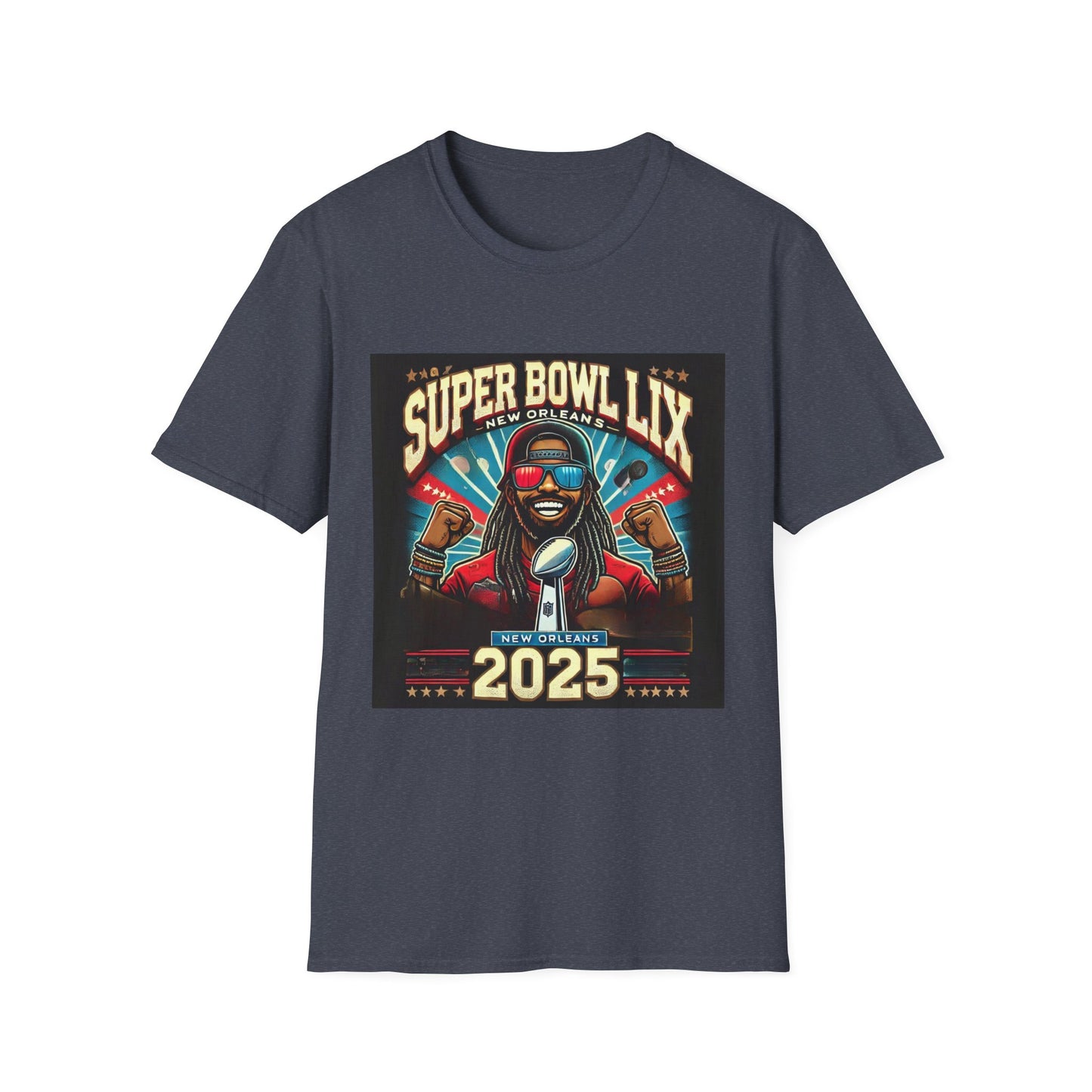 T-Shirt,Hoodie, !!! Super Bowl LIX New Orleans 2025 Unisex Softstyle T-Shirt