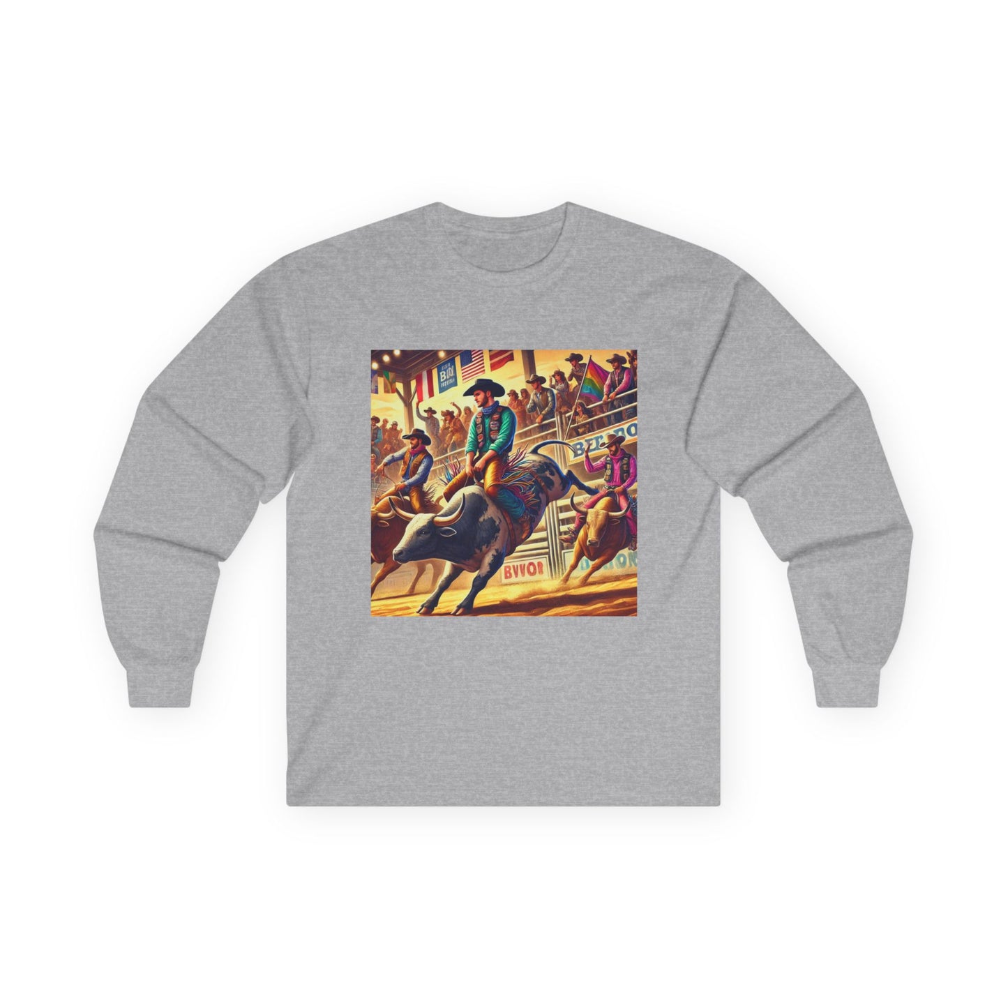 PBR Bull Riding Professional Bull Riders Unisex Ultra Cotton Long Sleeve Tee