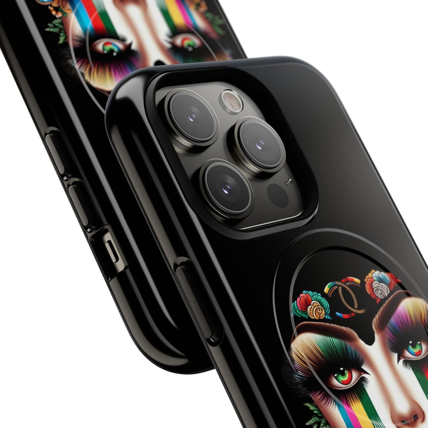 Gucci Inspired Artistic Tough Magnetic Phone Case - Vibrant Lady Design