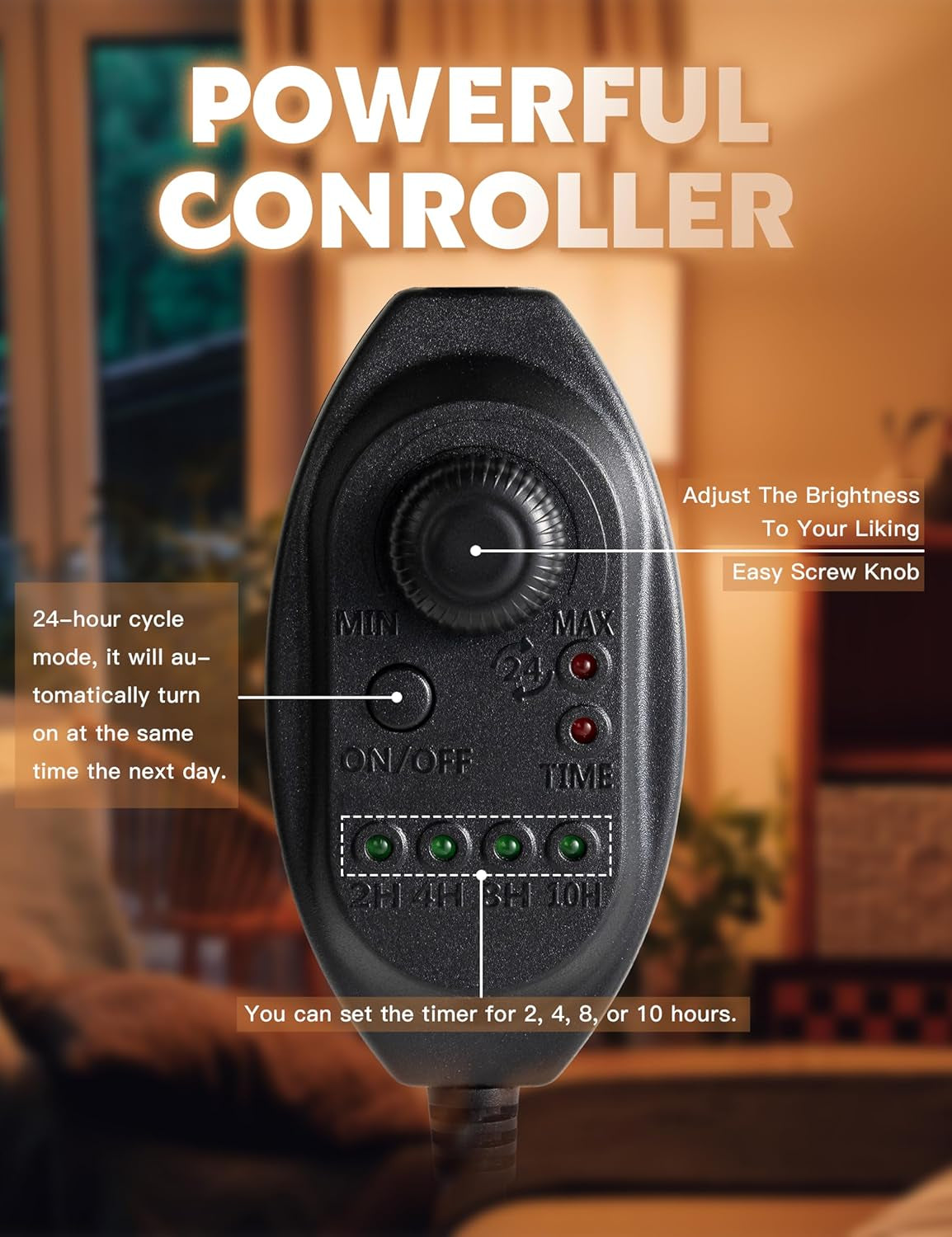 Candle Warmer Lamp with Timer, Adjustable Height Candle Warmer, Dimmable, Home Decor, Wax Warmer Lamp for Jar Candles with 2 Bulbs, Black