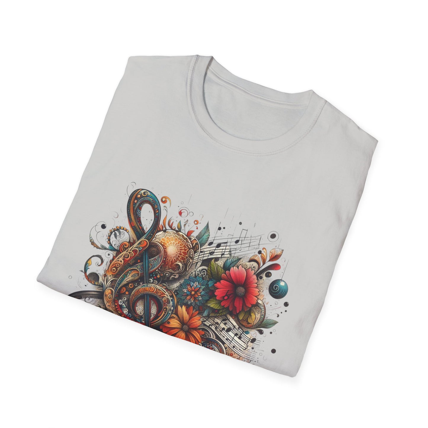 Angie Stone inspired Colorful Artistic Floral Unisex T-Shirt - Graphic Tee for Art Lovers