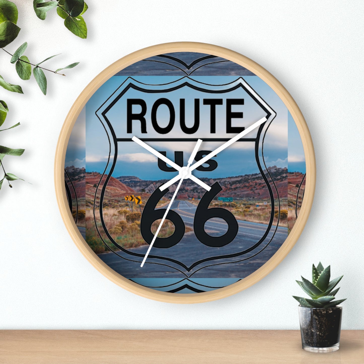US ROUTE 66 HIGHWAY Wall Clock