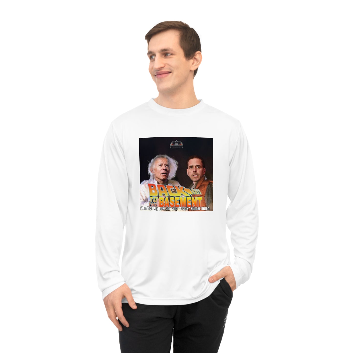 Long Sleeve Shirt - Hunter Biden Convicted Felon Pardon Back to the Basement