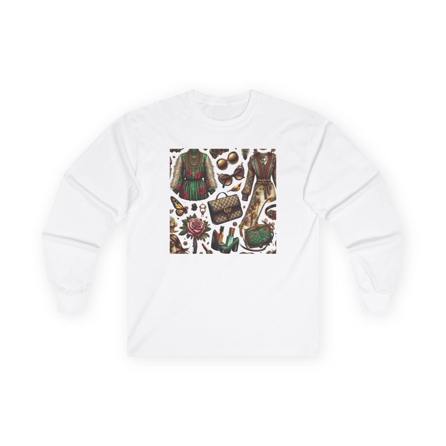 Bohemian Vibes Gucci-Inspired Unisex Ultra Cotton Long Sleeve Tee