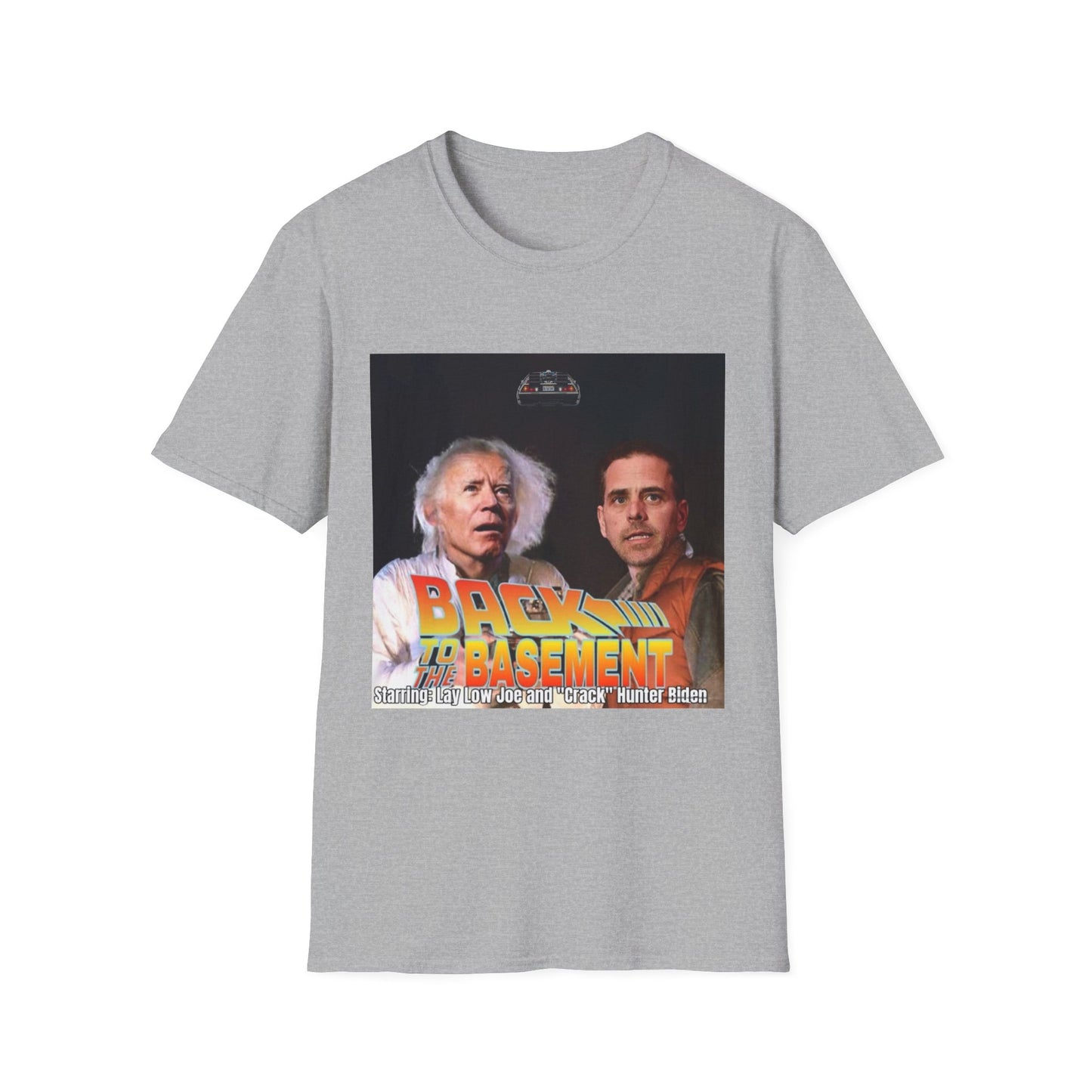 Hunter Biden Convicted Felon Pardon Back to the basement Unisex Softstyle T-Shirt