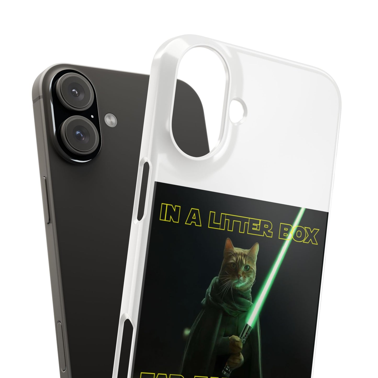 STAR WARS CAT IN A LITTER BOX FAR FAR AWAY  Slim Phone Cases