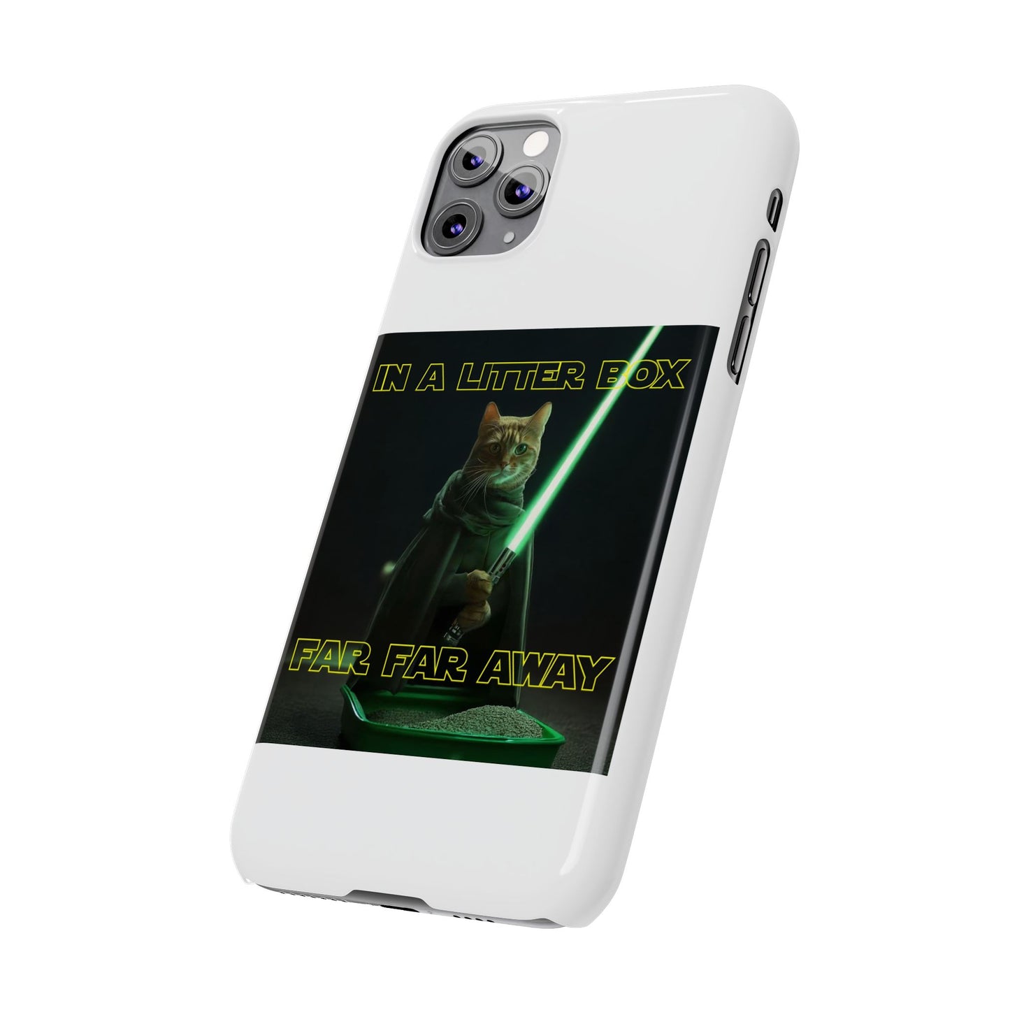 STAR WARS CAT IN A LITTER BOX FAR FAR AWAY  Slim Phone Cases