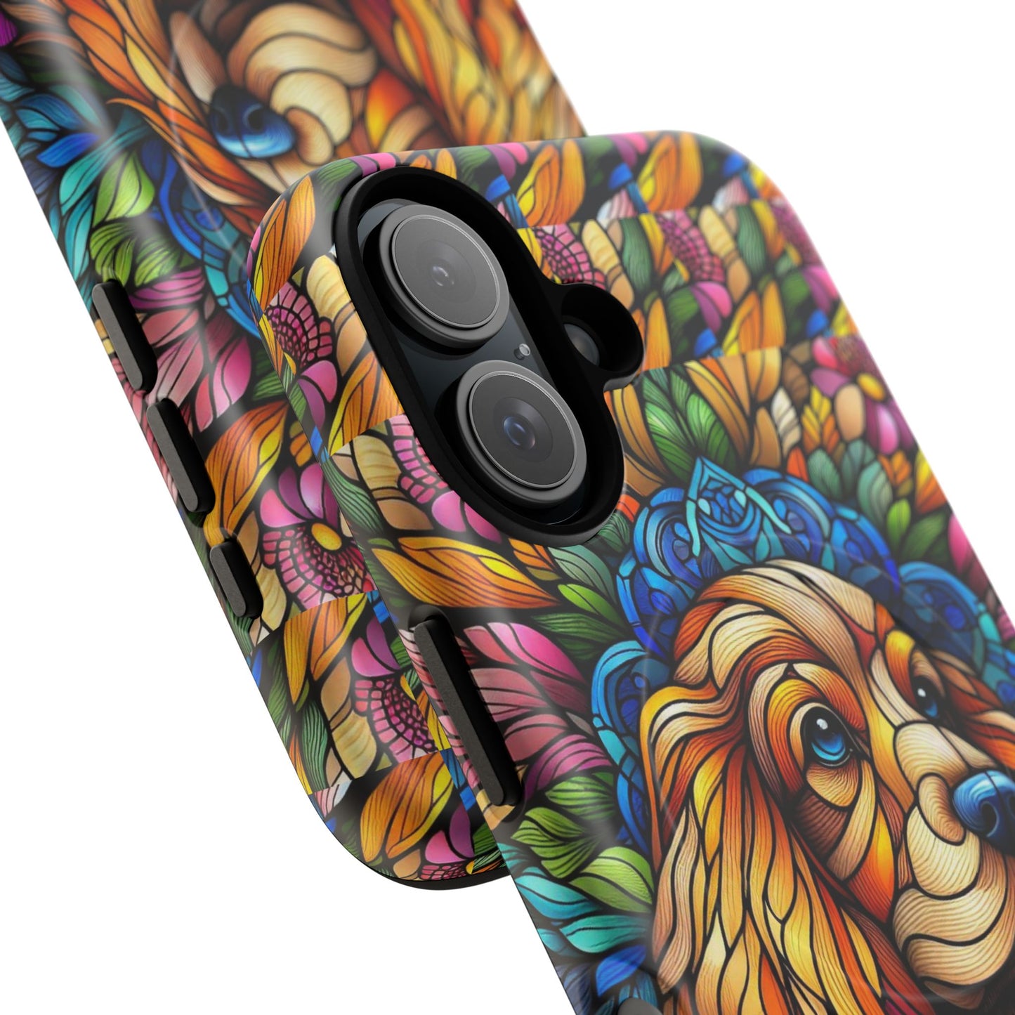 Dog Stained Glass Magnetic Cases