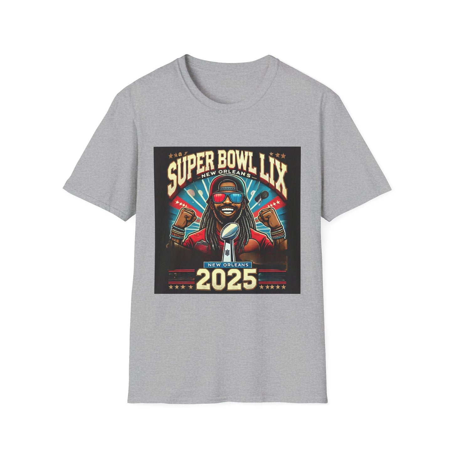 T-Shirt,Hoodie, !!! Super Bowl LIX New Orleans 2025 Unisex Softstyle T-Shirt