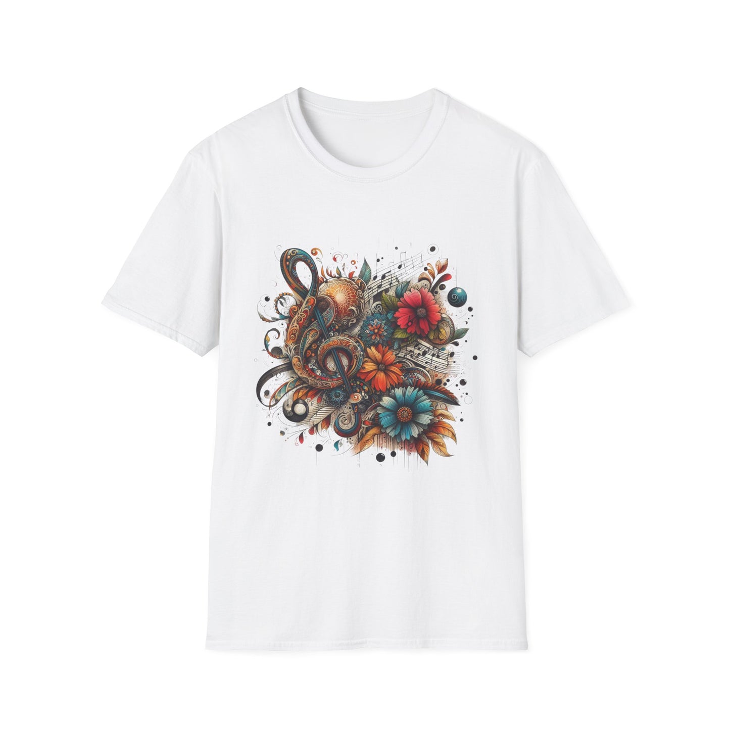 Angie Stone inspired Colorful Artistic Floral Unisex T-Shirt - Graphic Tee for Art Lovers