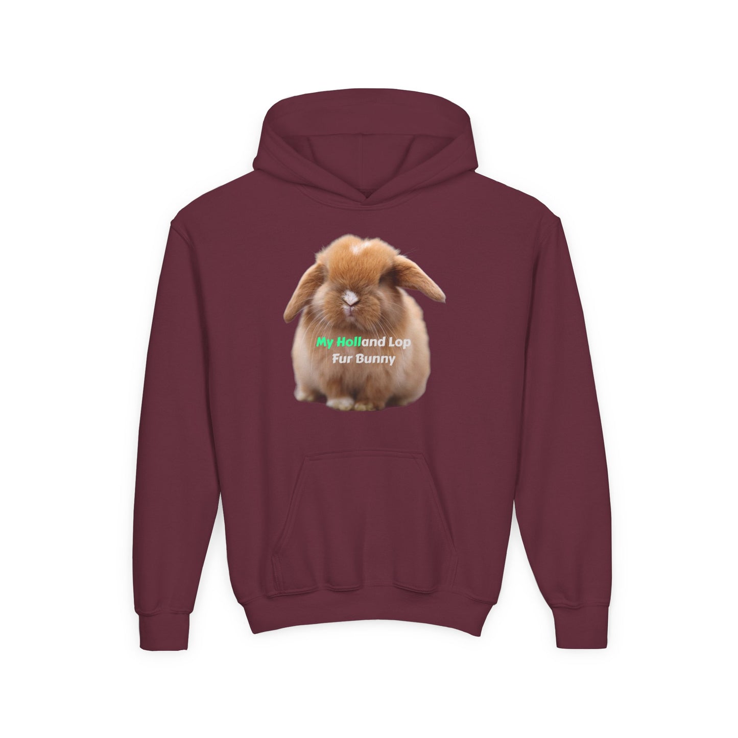 Holland Lop Youth Heavy Blend Hooded Sweatshirt