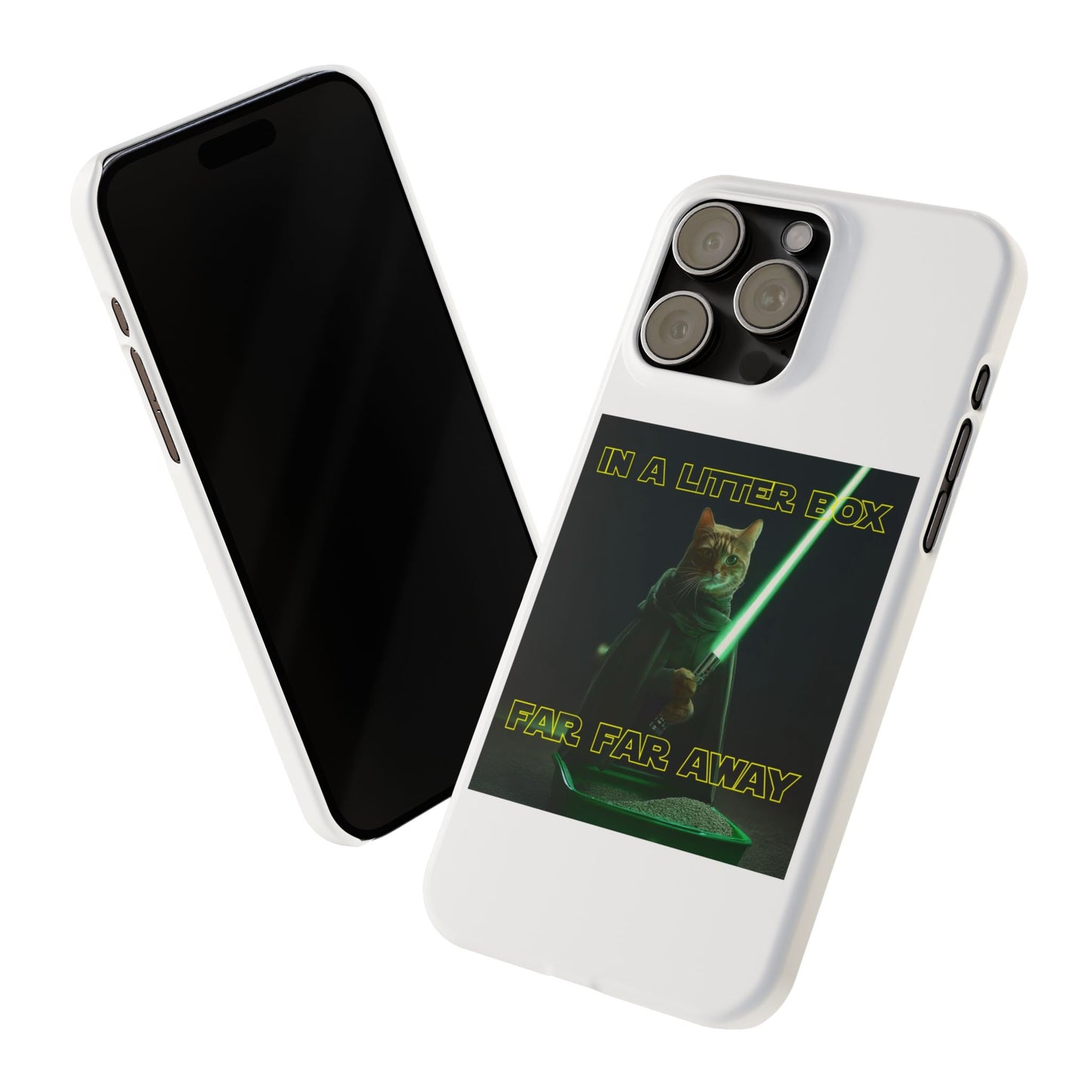 STAR WARS CAT IN A LITTER BOX FAR FAR AWAY  Slim Phone Cases
