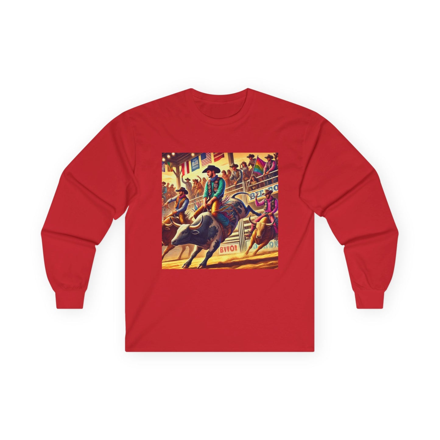 PBR Bull Riding Professional Bull Riders Unisex Ultra Cotton Long Sleeve Tee