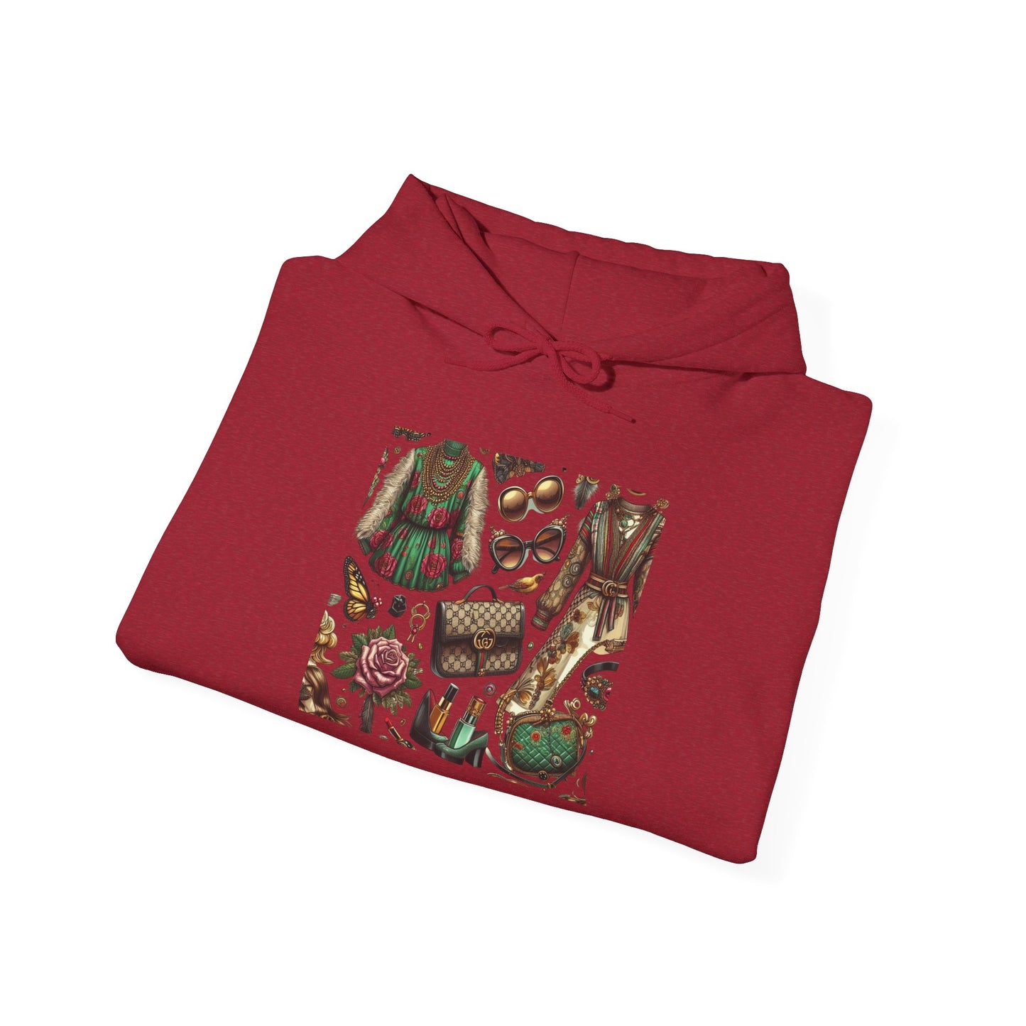 Vintage-Gucci Inspired Art Hoodie – Unisex Heavy Blend™ Hooded Sweatshirt