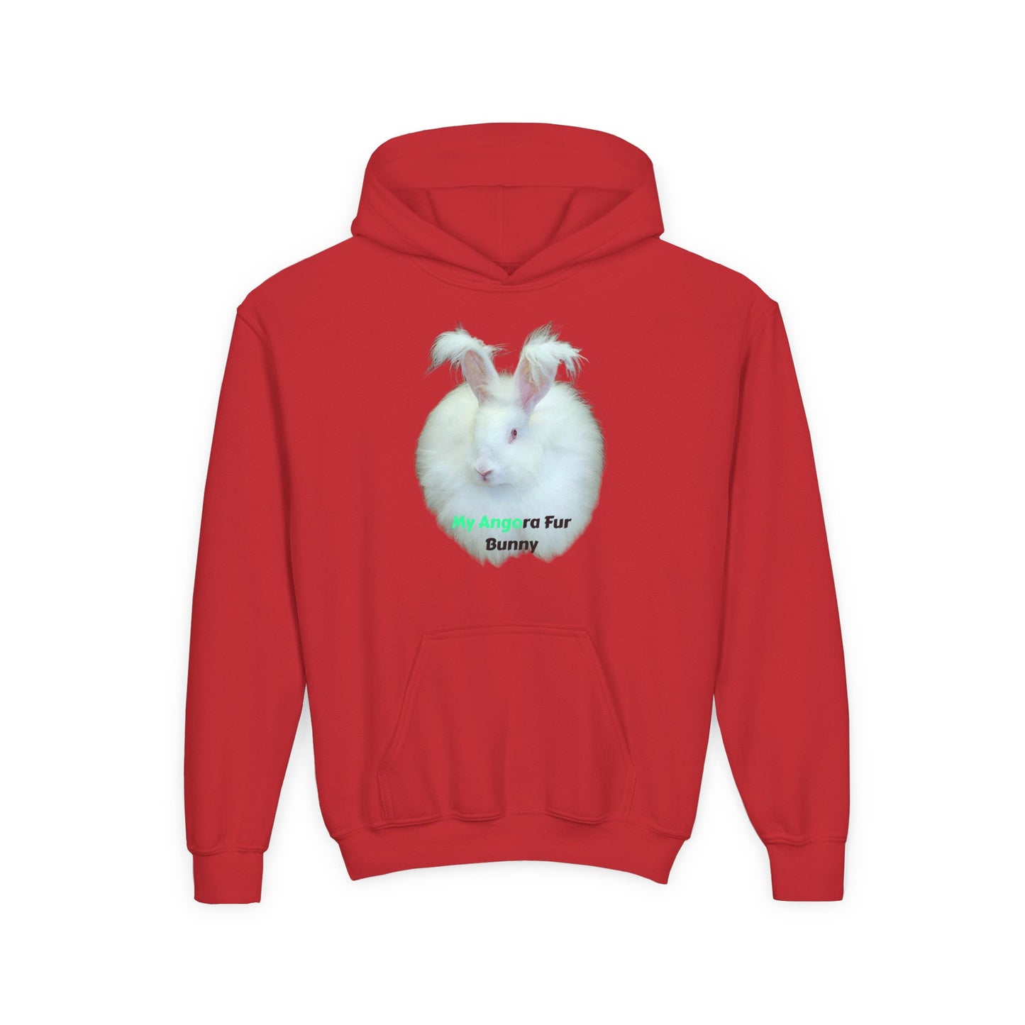 Angora Rabbit Youth Heavy Blend Hooded Sweatshirt