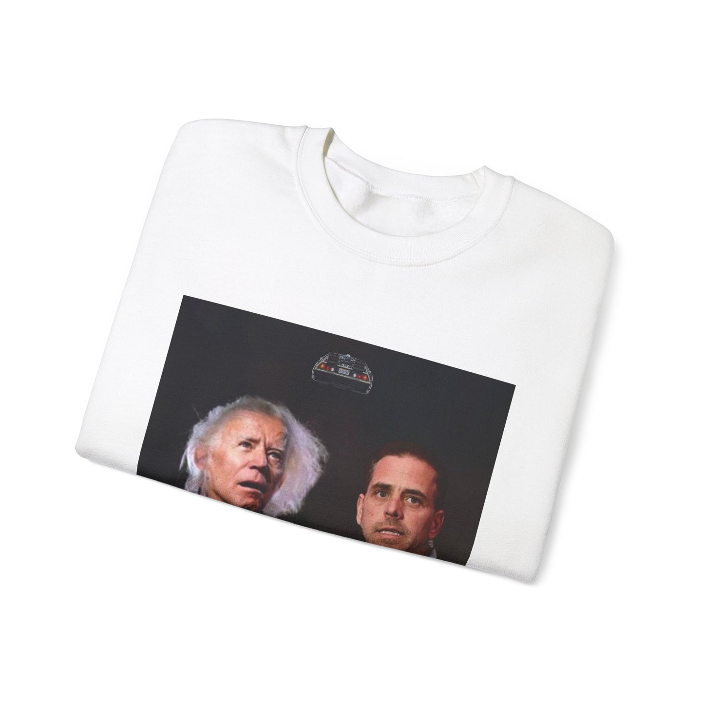 Hunter Biden Convicted Felon Pardon Back to the basement Unisex Heavy Blend™ Crewneck Sweatshirt