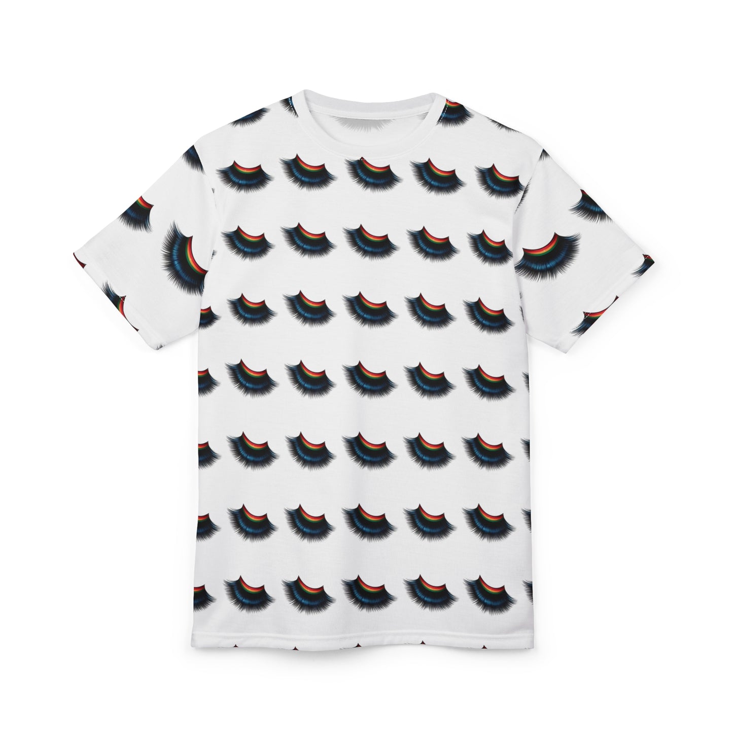 Lash Print Unisex Cut & Sew Tee - Trendy Graphic Tee for GUCCI Inspired Lash Lovers