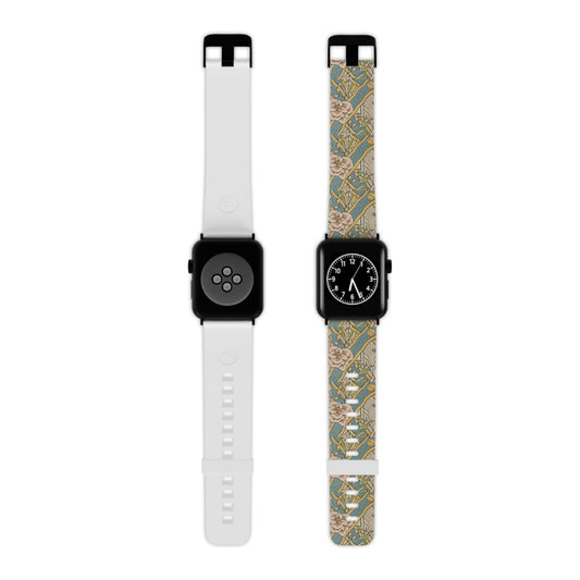 Floral Pattern Apple Watch Band - Stylish & Comfortable Strap