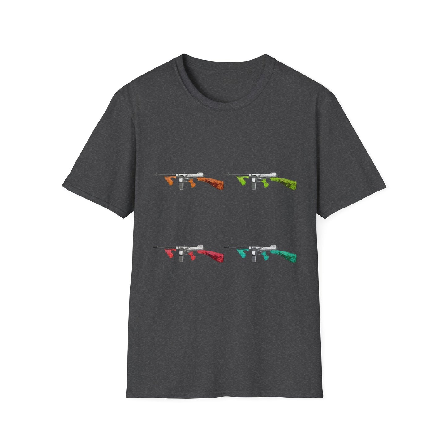 Thompson submachine gun TOMMY GUN M1928  POP ART Unisex Softstyle T-Shirt