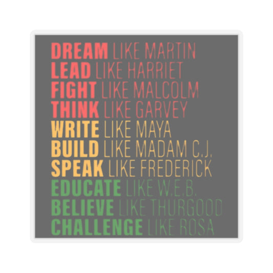 Empowering Inspirational Kiss-Cut Stickers | Motivational Quotes for Leaders, Educators, and Activists, Perfect for Journals, Laptops, Gifts
